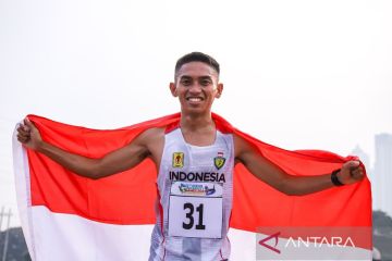 Noveldi Petingko raih emas lari 10.000 meter putra AUG 2024