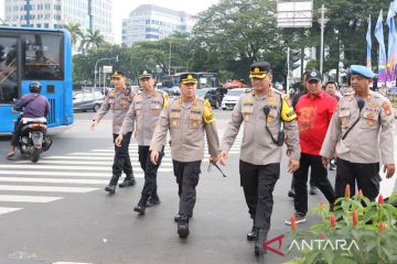 Polisi kerahkan 1.389 personel jaga aksi di Patung Kuda-Kemendag