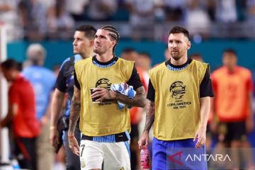 Lionel Messi kembali berlatih bersama tim Argentina