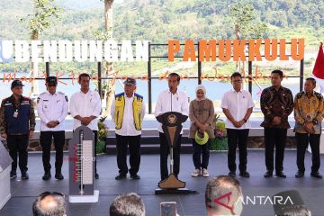Presiden resmikan Bendungan Pamukkulu Sulsel yang dibangun sejak 2017
