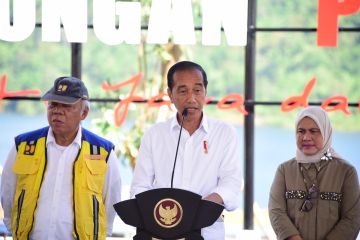 Presiden RI Joko Widodo Resmikan Bendungan Pamukkulu