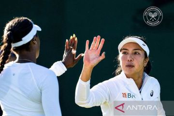 Tekuk pasangan Rusia, Aldila/Asia melaju ke 16 besar Wimbledon 2024