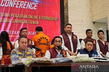 Polri ungkap sindikat judi dan pornografi daring milik jaringan Taiwan