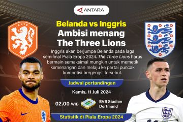 Belanda vs Inggris: Ambisi menang The Three Lions