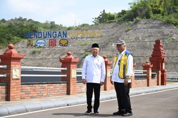 Wakil Presiden RI Ma'ruf Amin Resmikan Bendungan Cipanas Karya WIKA KSO