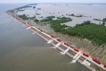 Ketinggian air Danau Dongting China surut di bawah batas peringatan