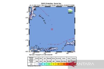 Gempa 5,0 magnitudo guncang Wakatobi Sultra