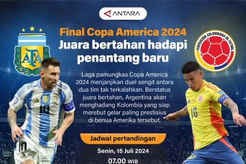 Final Copa America 2024: Juara bertahan hadapi penantang baru