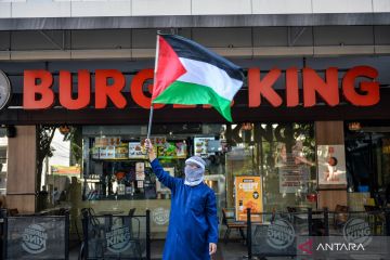 Aksi Aliansi bela Palestina boikot Israel di Bandung