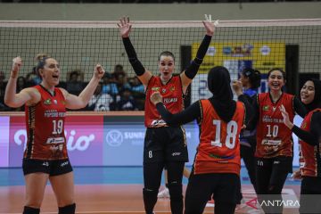 Final Four PLN Mobile Proliga 2024 : Jakarta Popsivo Polwan kalahkan Jakarta Pertamina Enduro