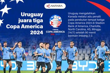 Uruguay juara tiga Copa America 2024