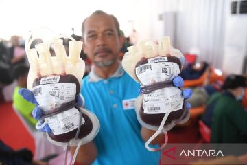 Peringatan Hari Donor Darah Sedunia di Jakarta