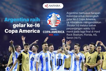 Argentina raih gelar ke-16 Copa America