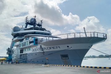 Kapal riset OceanX sandar di Benoa Bali mulai misi penelitian kelautan