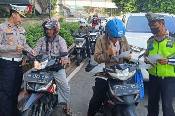 Pelanggar lalin Operasi Patuh Jaya di Jakbar didominasi roda dua