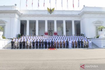 Upacara Prasetya Perwira TNI Polri di Istana Merdeka