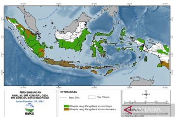 Potensi hujan diprediksi meningkat pada akhir Juli-Agustus 2024