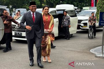 Sudaryono tiba di Istana Jakarta untuk dilantik jadi Wamentan