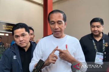 Jokowi hadiri Piala Presiden: banyak kompetisi semakin baik untuk tim