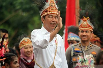 Presiden Joko Widodo hadiri peringatan Hari Anak Nasional ke-40 di Jayapura