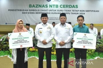 Baznas salurkan zakat pendidikan untuk ribuan guru dan siswa di NTB