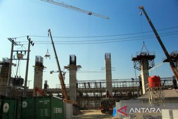 Progres pembangunan stadion utama untuk PON XXI