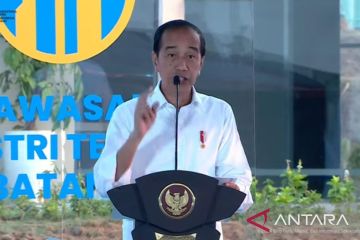 Presiden meresmikan beroperasinya Kawasan Industri Terpadu Batang