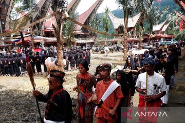 Upacara rambu solo di Toraja Utara