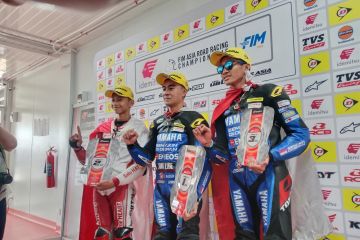 Pembalap NTB Arai podium tiga race kedua ARRC Sirkuit Mandalika 2024