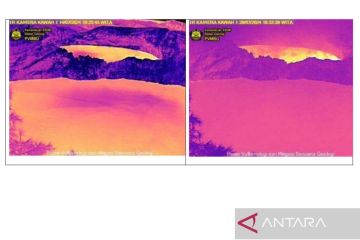 Temperatur kawah meningkat, Gunung Kelimutu di Ende berstatus waspada