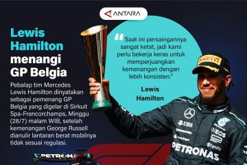 Lewis Hamilton menangi GP Belgia