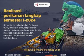 Realisasi perikanan tangkap semester I-2024