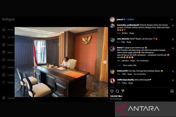 Presiden unggah foto ruang kerja dan ruang tidur di Istana Garuda IKN