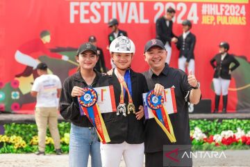 Brandon Toa ukir prestasi di Kejuaraan Berkuda Indonesian Horse Lovers