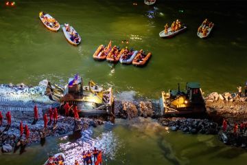 China berhasil tutup tanggul yang jebol di Danau Dongting