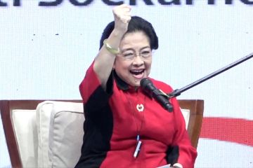 Hadiri mukernas Perindo, Megawati beri pidato kebangsaan