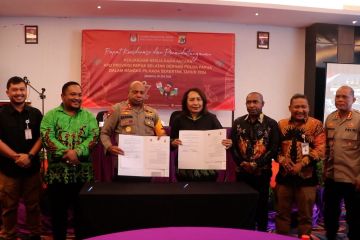 KPU Papua Selatan dan Polda Papua kerja sama amankan Pilkada 2024