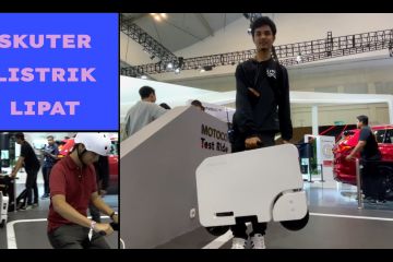 Menjajal Motocompacto skuter listrik lipat di GIIAS 2024