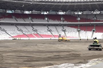 Revitalisasi Stadion Utama GBK capai 30 persen, uji lapangan Oktober