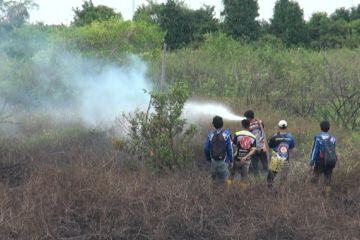 Dua titik api di kompleks Bandara Tjilik Riwut berhasil dipadamkan