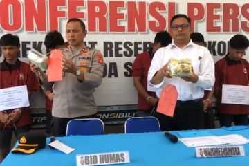 Polda Sumsel amankan 3 kg sabu yang dibawa dari Aceh oleh 5 pemuda
