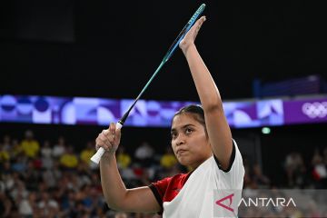 Olimpiade Paris 2024: Gregoria Mariska Tunjung kalahkan Tereza Svabikova