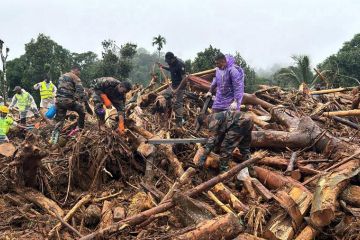 Korban tewas akibat longsor di India selatan bertambah jadi 256 orang