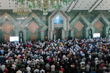 Ribuan umat muslim di Makassar salat gaib untuk Ismail Haniyeh