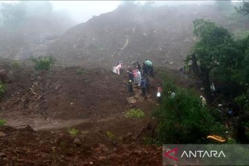 Lebih dari 20 orang meninggal akibat tanah longsor di India