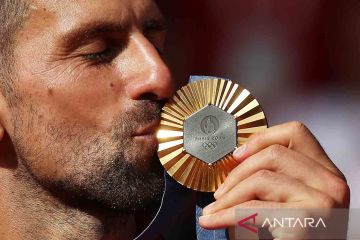 Djokovic raih medali emas Olimpiade Paris 2024