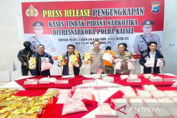 Polda Kalsel bongkar jaringan Malaysia pasok 50 kilogram sabu-sabu