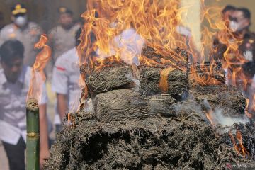 Polda Aceh musnahkan 226 kg sabu dan 1,2 ton ganja