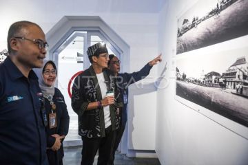 Kunjungan Menparekraf Sandiaga Uno ke LKBN ANTARA