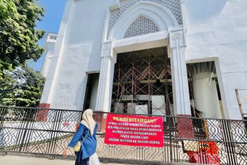 Atap Masjid Agung Bogor jebol, Pemkot perbaiki lewat kontraktor